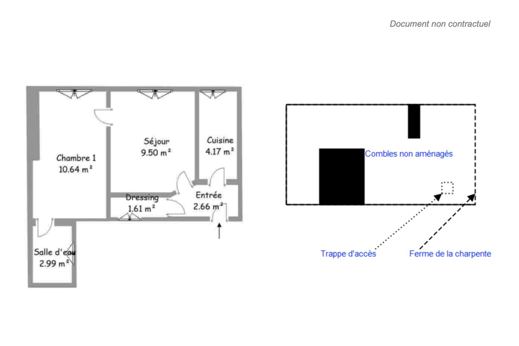 Top floor to renovate with convertible attic in Ternes