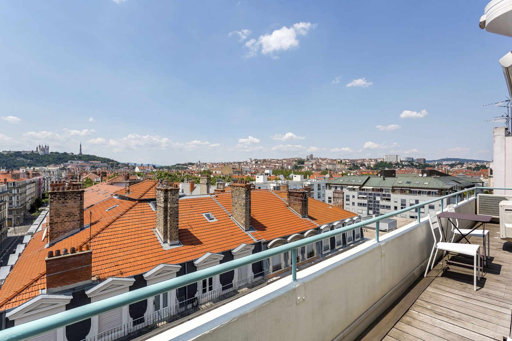 Toit terrasse avec vue d’exception au coeur de Lyon 6