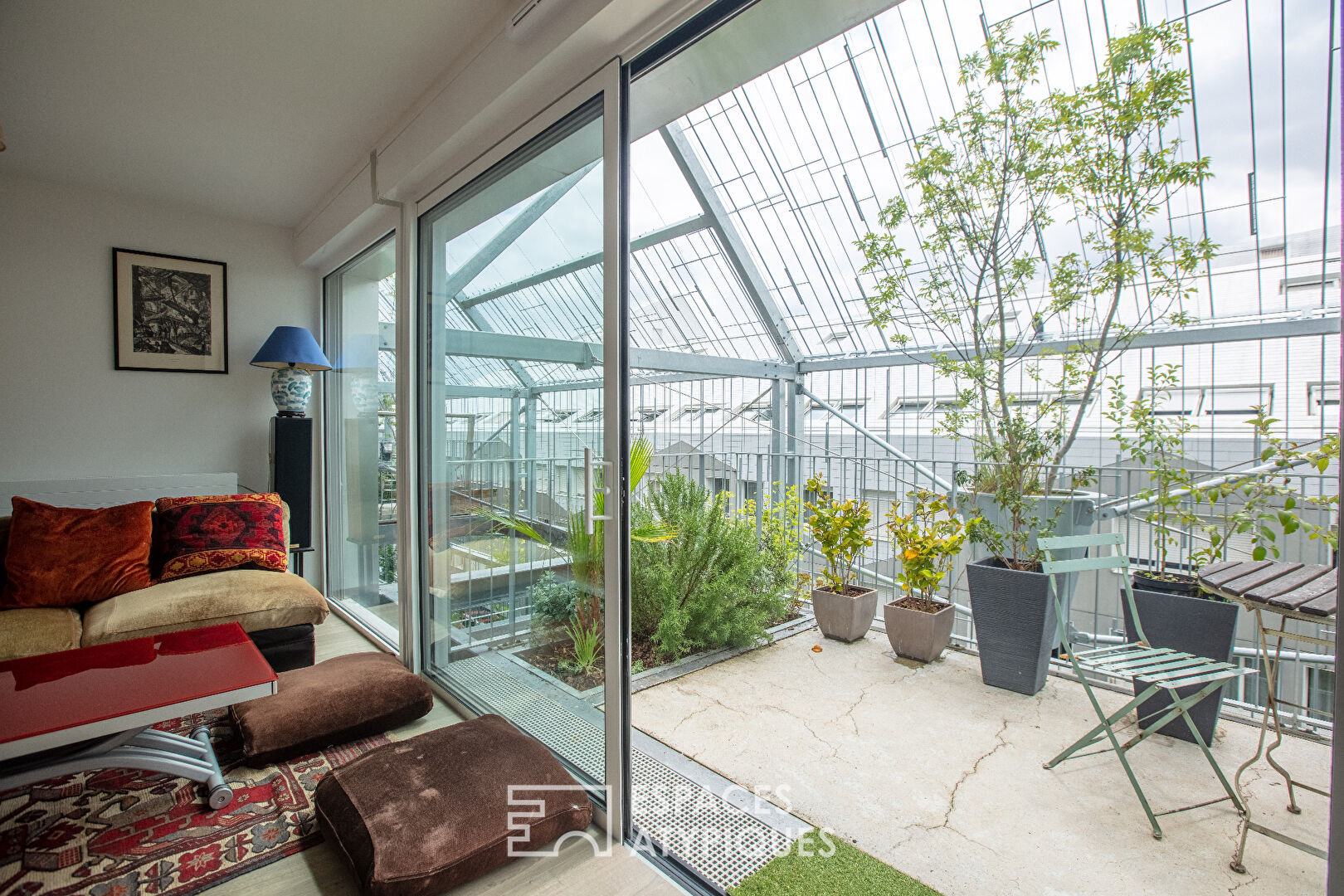 Appartement au dernier étage avec terrasses et vues dégagées