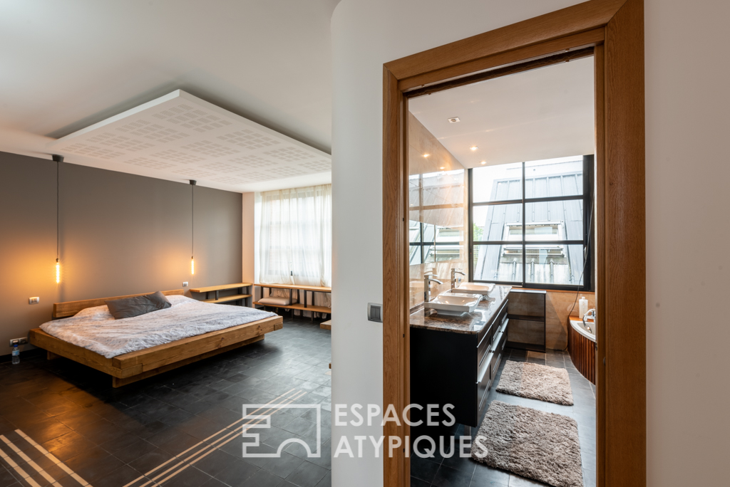 Large-format loft, swimming pool and patio