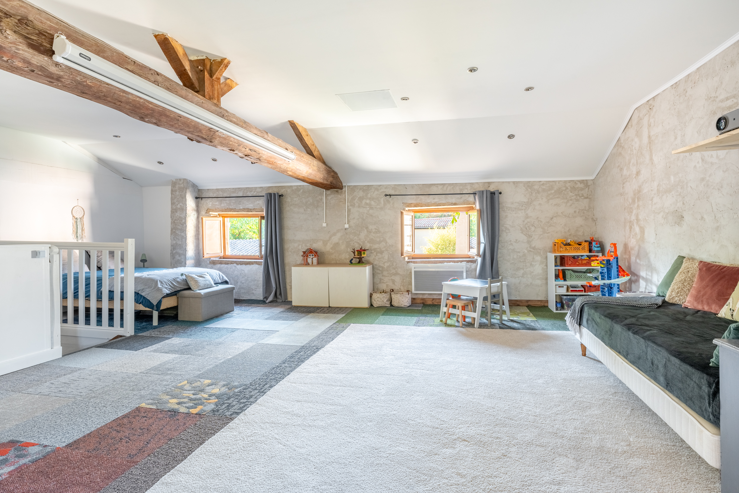 Village house with original stone interior courtyard