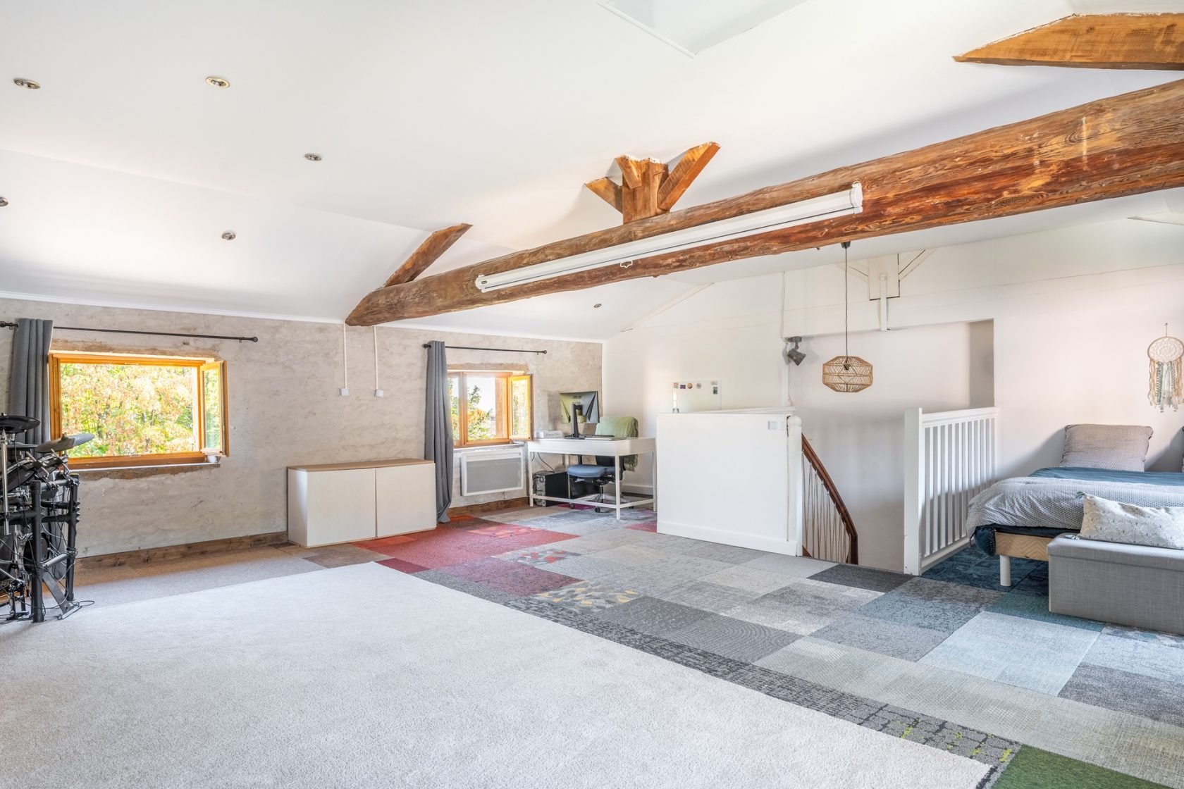 Village house with original stone interior courtyard