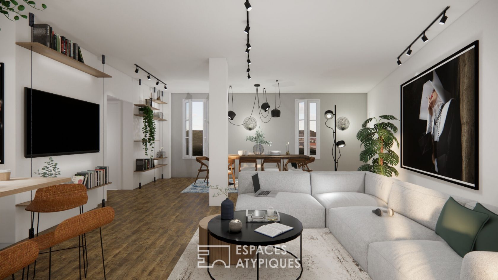 Duplex contemporain rénové à Nice
