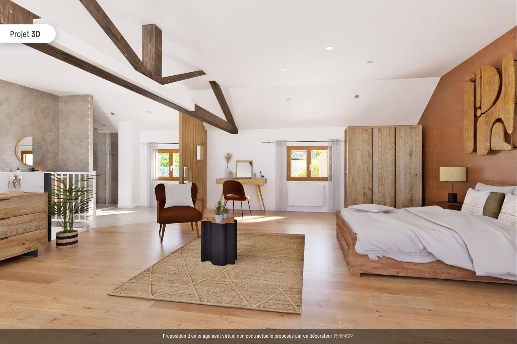 Village house with original stone interior courtyard