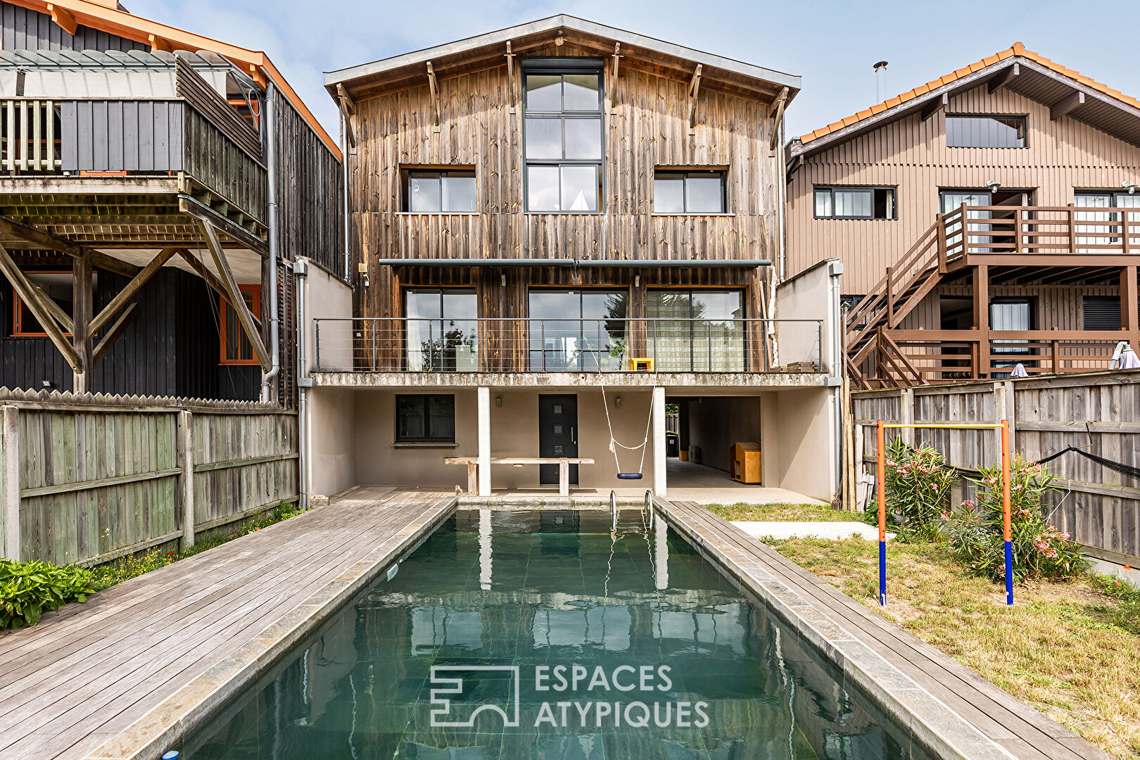 Triplex house with swimming pool on the Port of La Teste