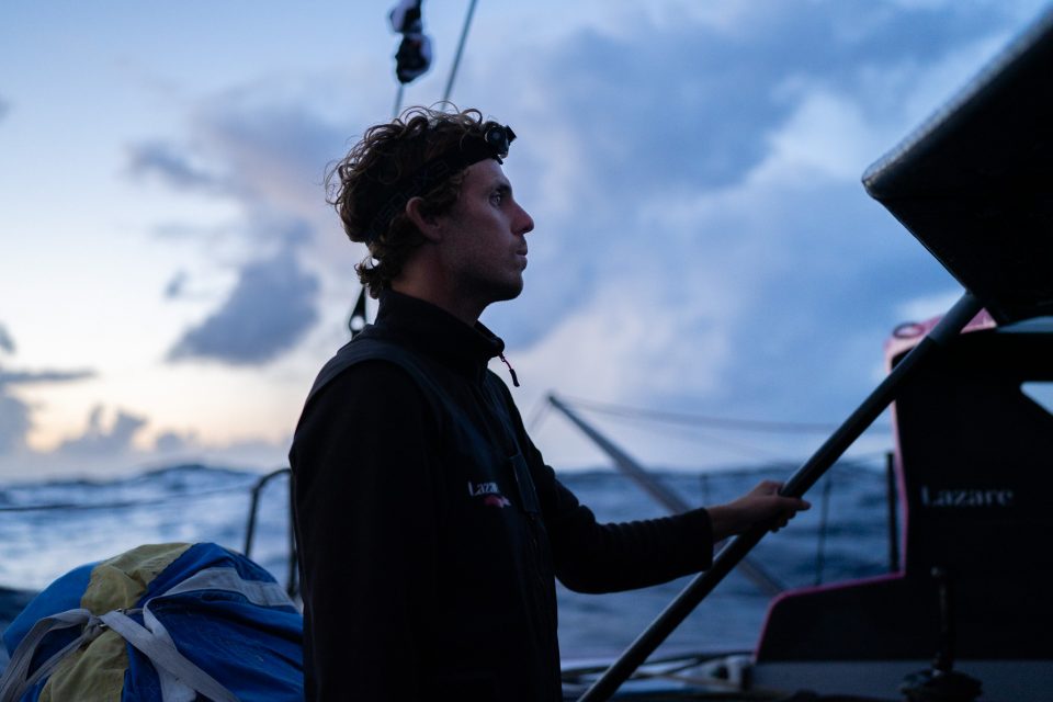 Tanguy le Turquais lors l’épreuve de la Transat Jacques Vabre Photo © Jean-Marie LIOT / Défi Azimut Lorient Agglomération