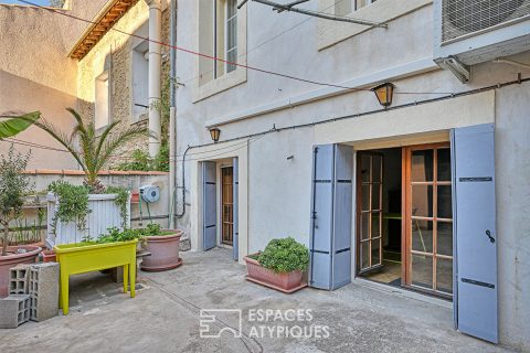 Maison de ville avec extérieur et grand garage à Montpellier