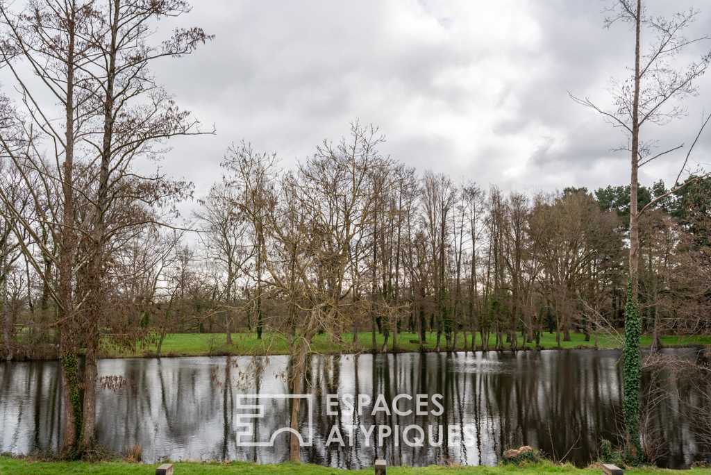 Maison style Ile-de-France raffinée avec vue et piscine