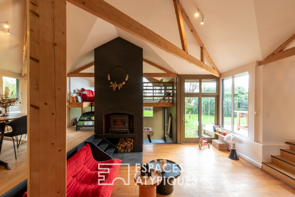 Single-storey architect-designed house 10 minutes north of Rennes
