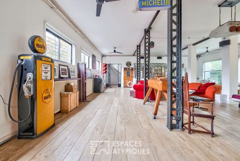 Industrial workshop converted into a family Loft