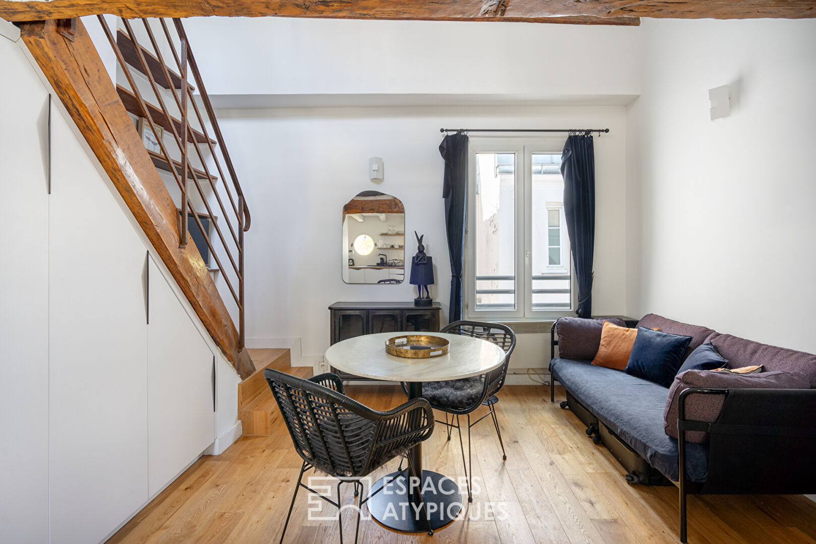 Top floor with mezzanine, close to the Luxembourg Gardens