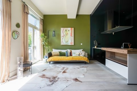Duplex et son jardin dans une ancienne imprimerie