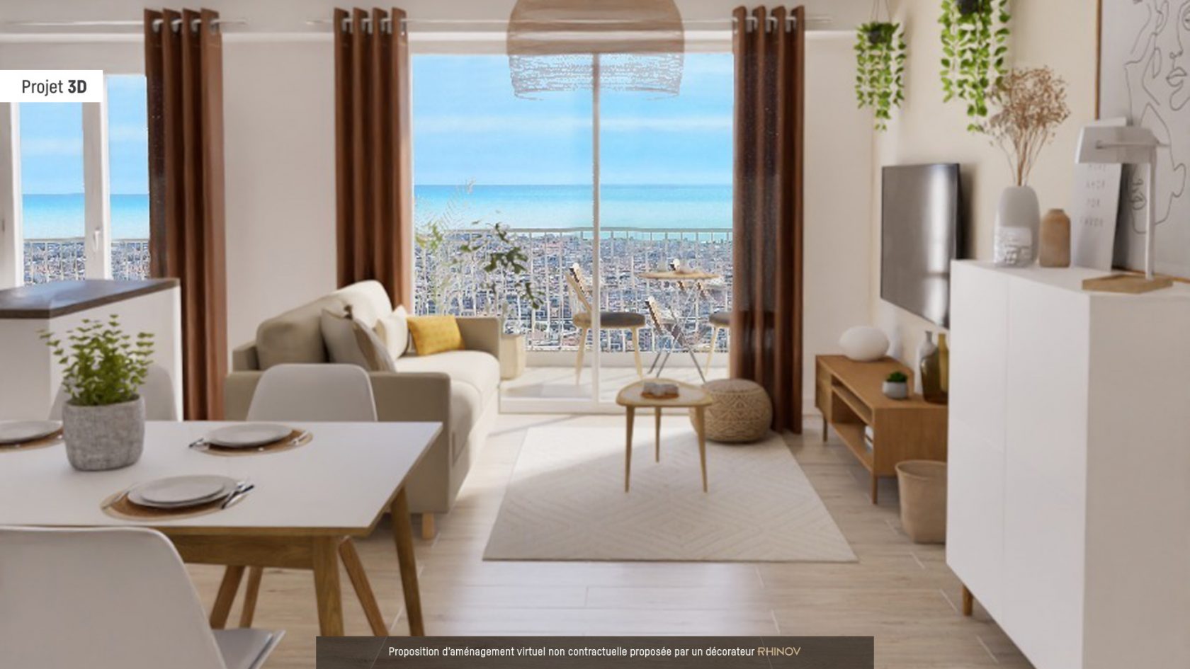 Appartement à rénover avec vue panoramique mer à Nice