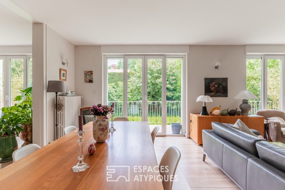 Appartement sur la verdure dans une rue confidentielle