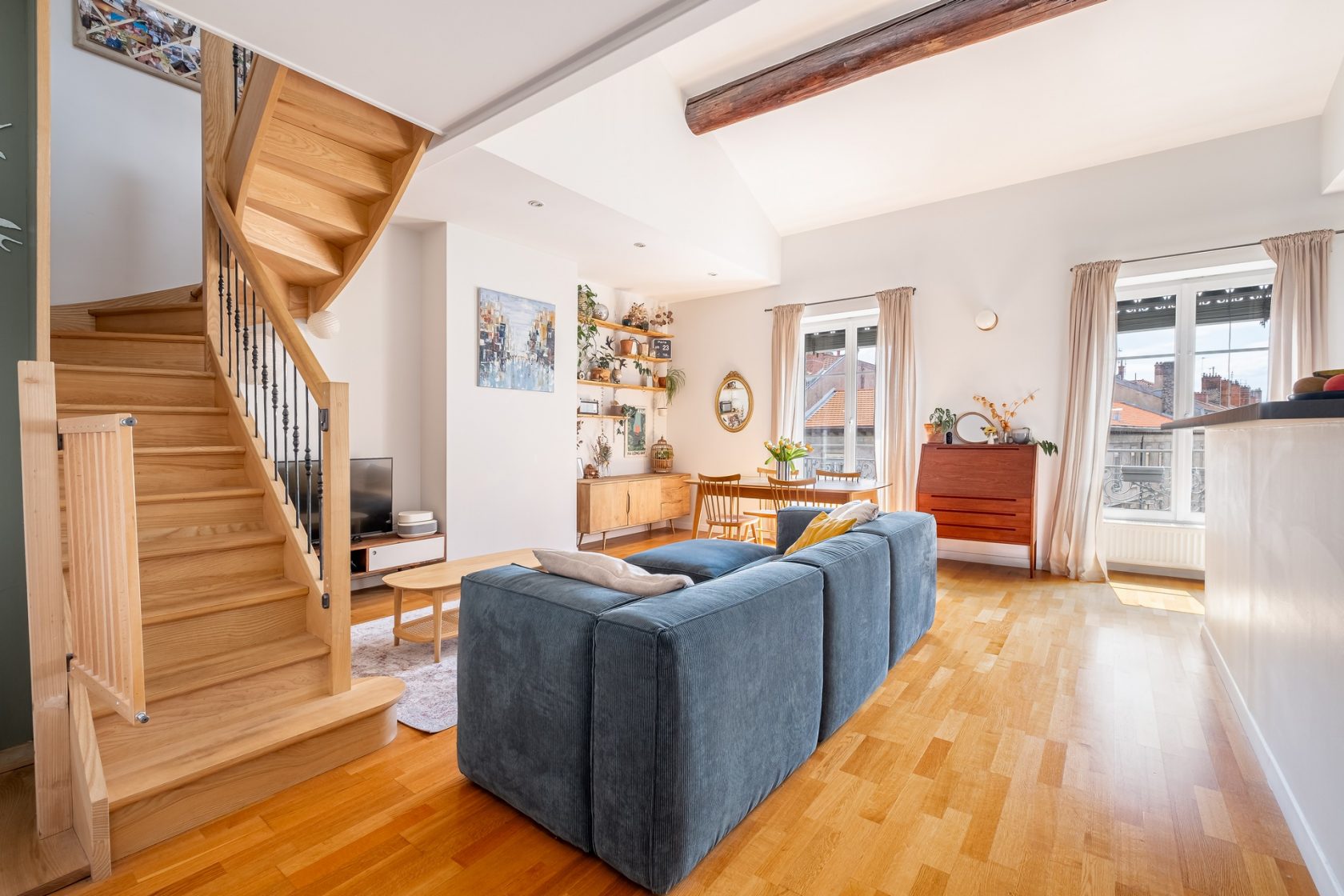 Duplex meublé et équipé au coeur de Lyon