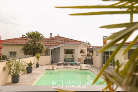 Charmante maison de plain pied avec piscine