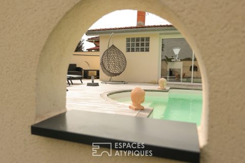 Charmante maison de plain pied avec piscine