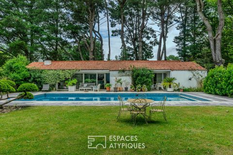 Maison d’architecte seventies et sa maison d’été sur parc