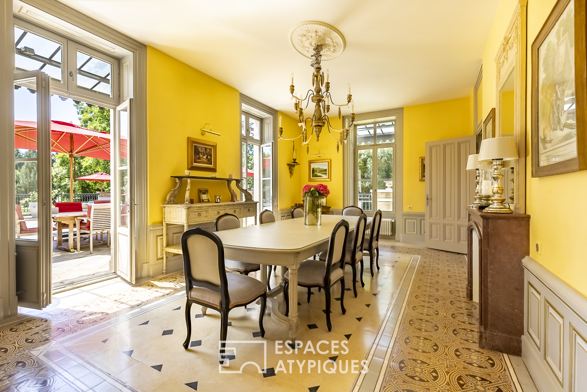 French elegance in this 19th century castle