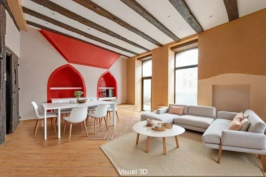 Appartement de charme en rez-de-chaussée en coeur de ville