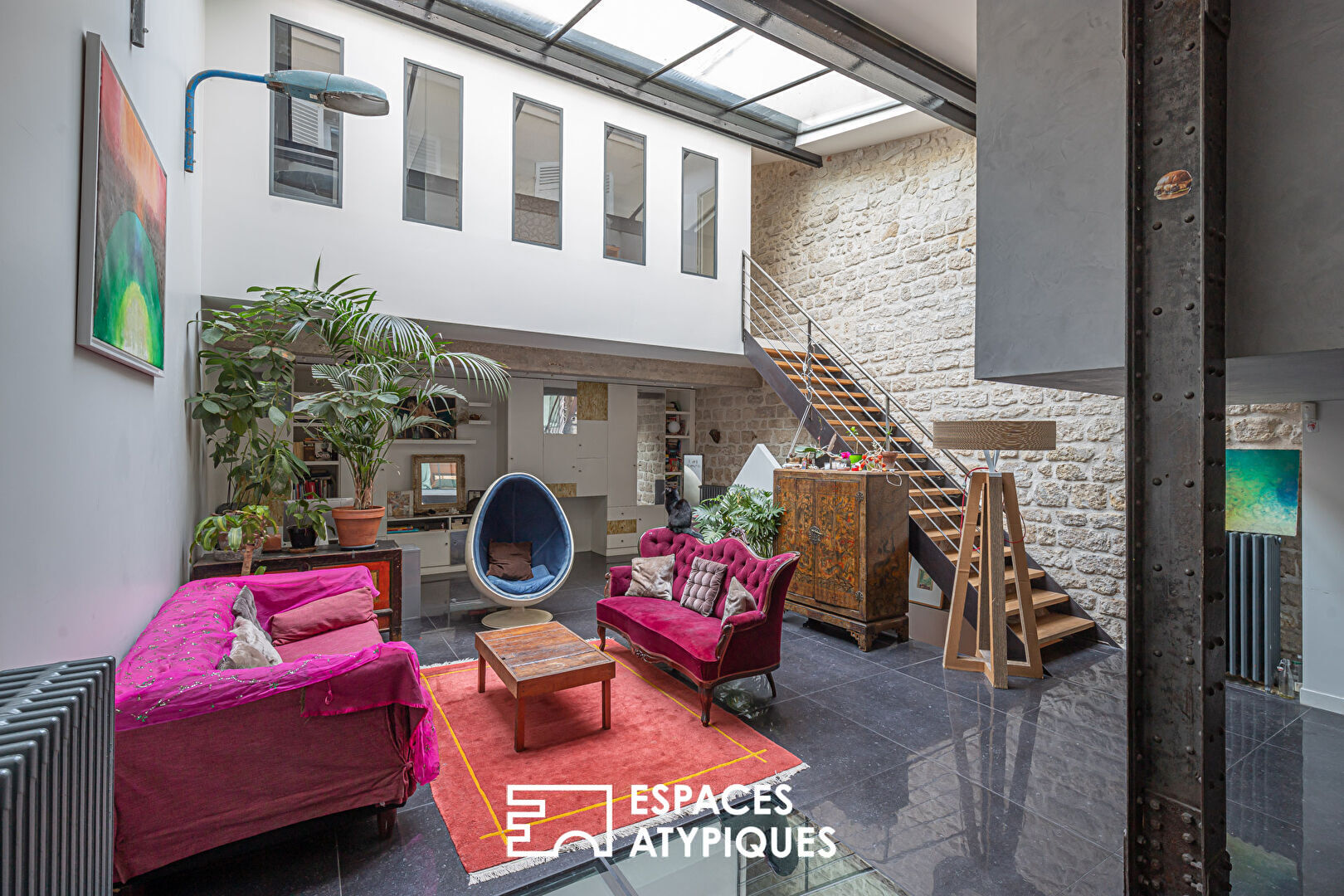 Loft industriel repensé par architecte