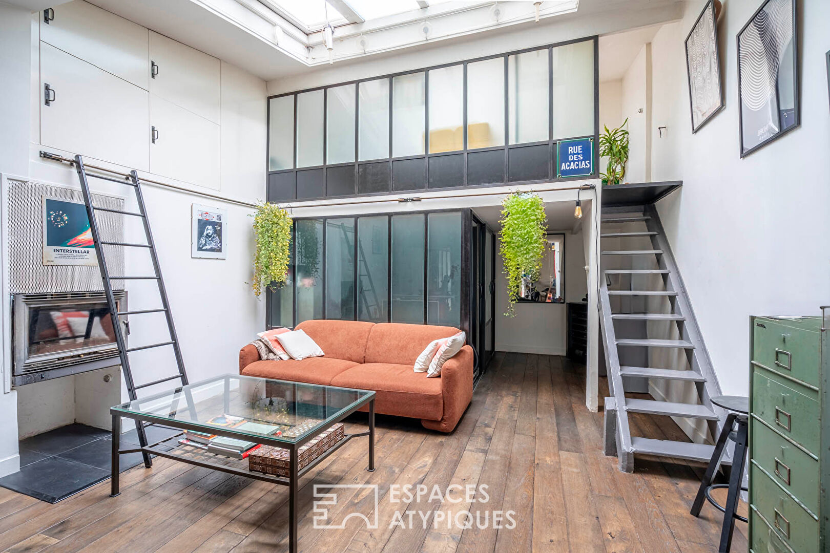 Triplex loft with multiple glass roofs