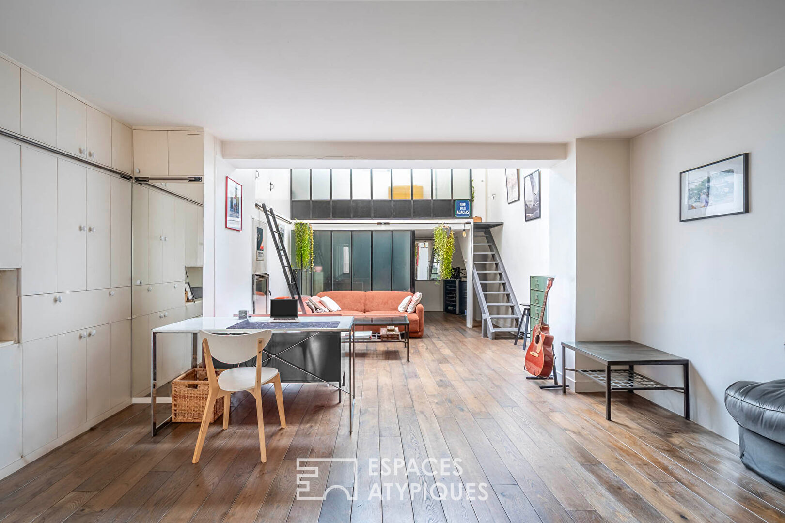 Triplex loft with multiple glass roofs