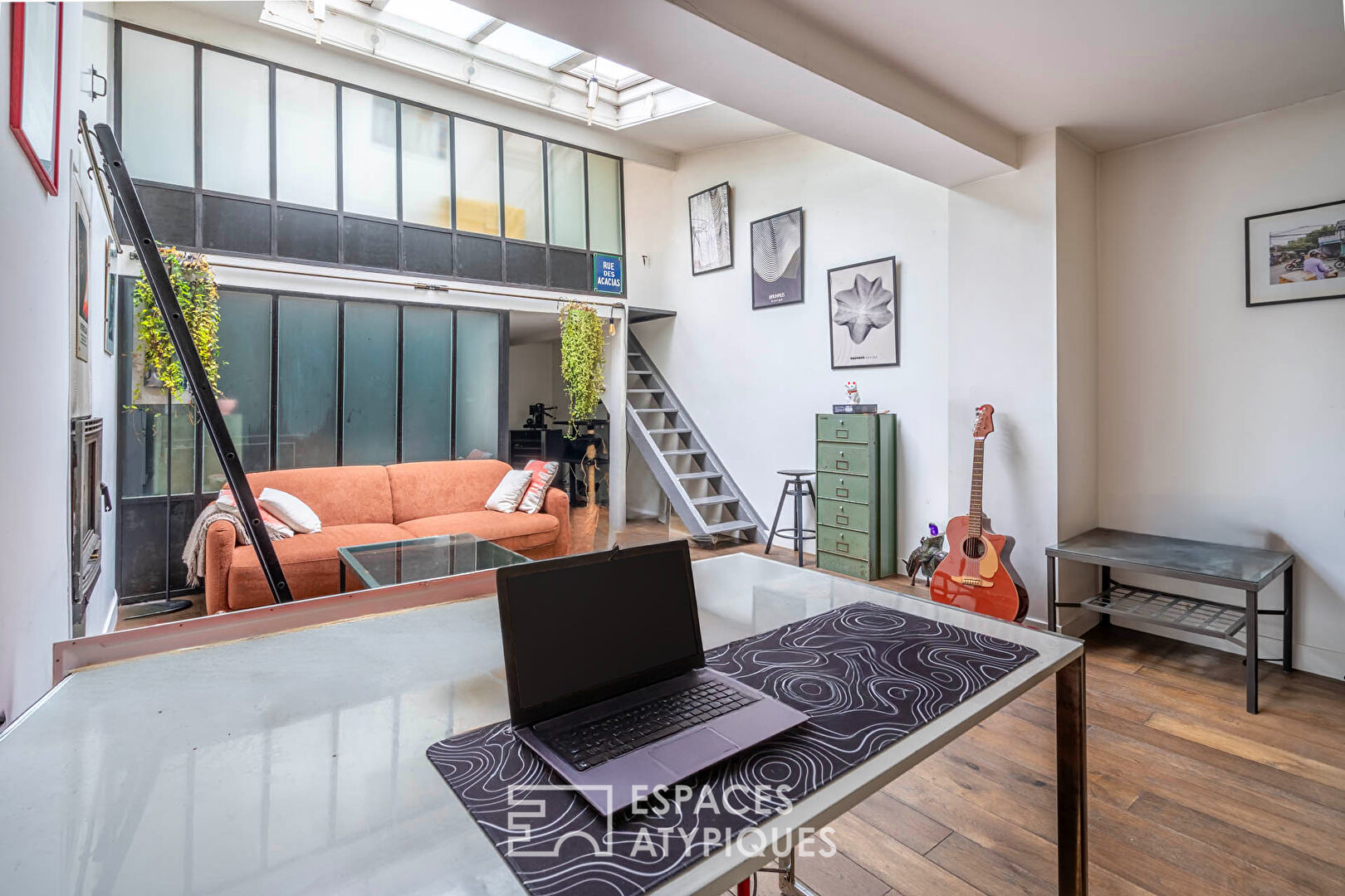Triplex loft with multiple glass roofs