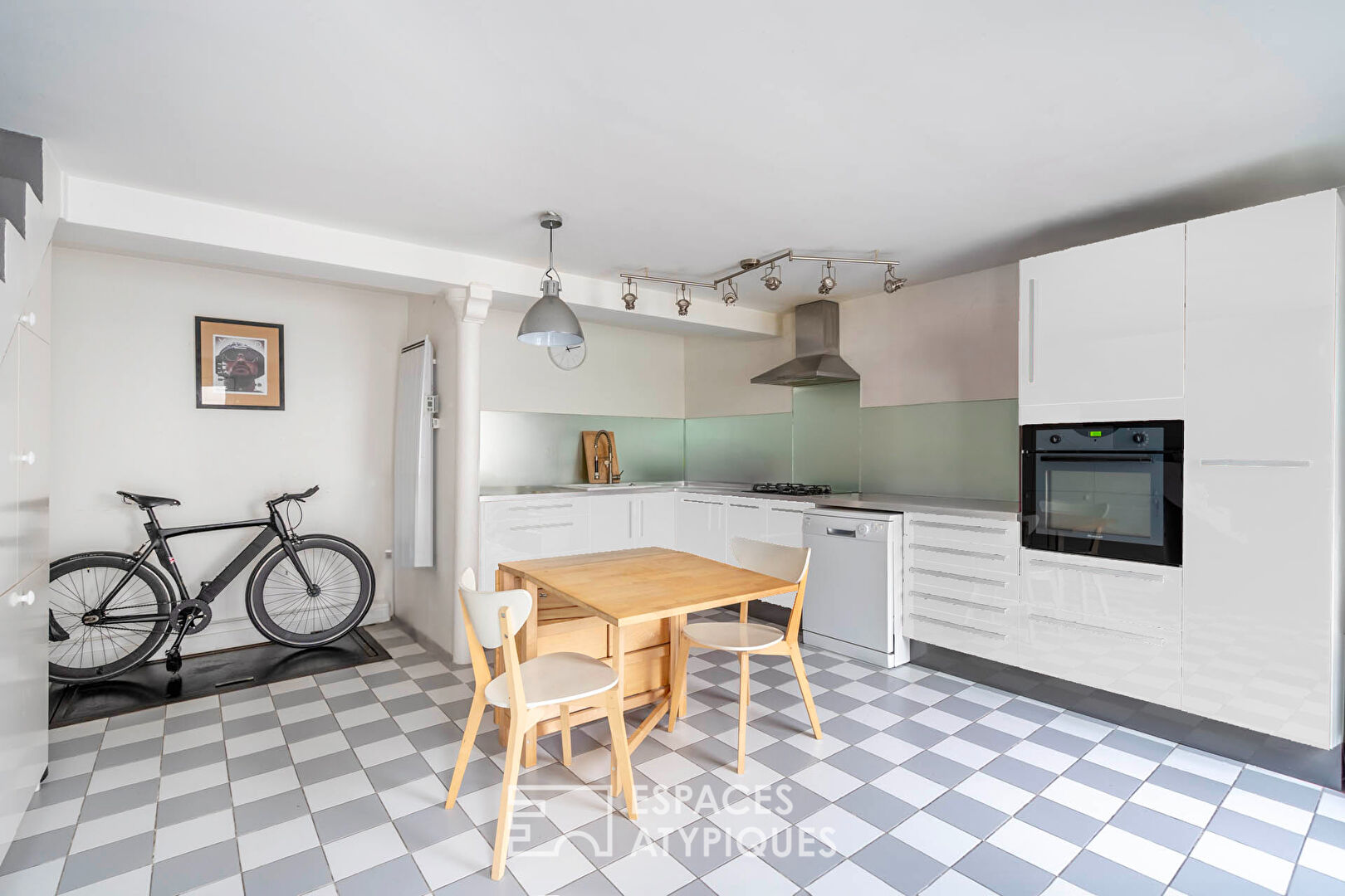 Triplex loft with multiple glass roofs