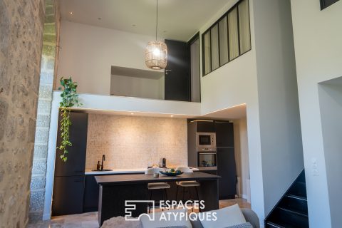 Character duplex apartment on the ground floor of a château