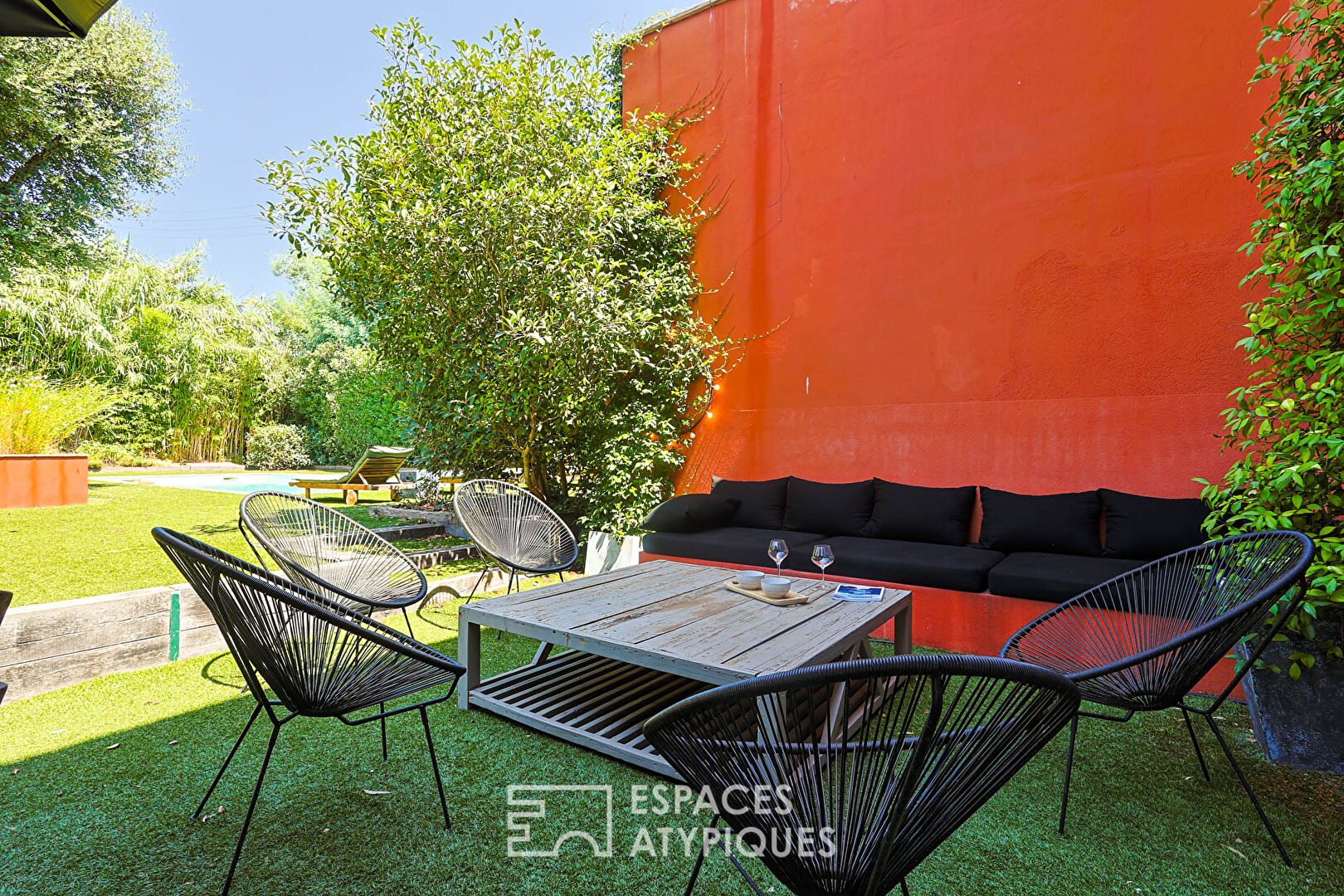Villa esprit hacienda en bord de mer