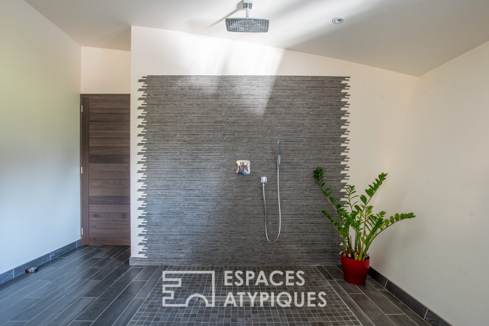 Architect-designed house on the water with indoor pool