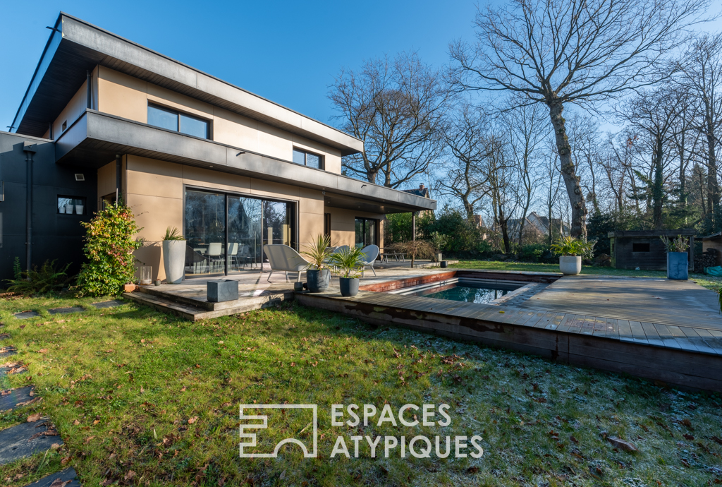 Feng Shui house in the calm of the Chapelle des Fougeretz