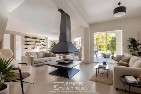 Villa familiale à la Pironnière avec piscine, spa et jardin d’exception