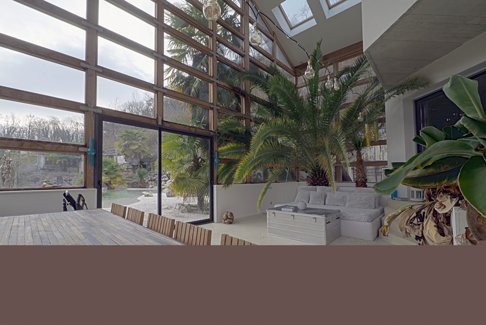 Villa contemporaine et sa palmeraie au coeur du pays Voironnais