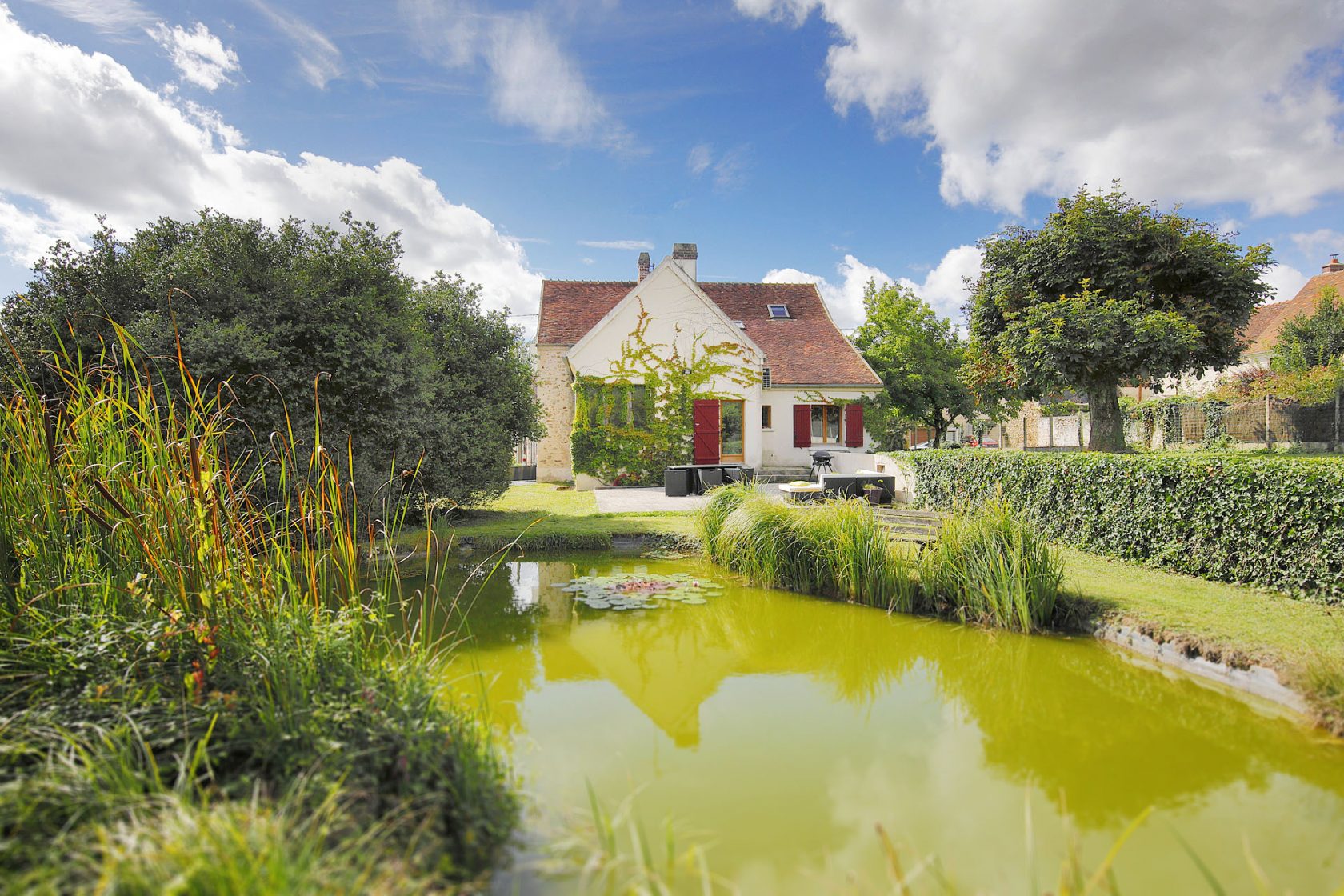 Charming renovated Briarde house and its garden