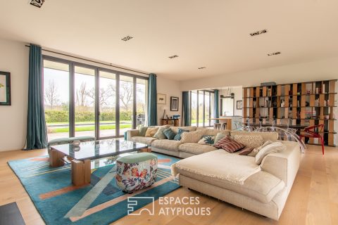 Maison d’architecte d’exception avec piscine et accès golf