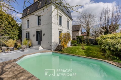 The old watchmaker’s house with its swimming pool and garden