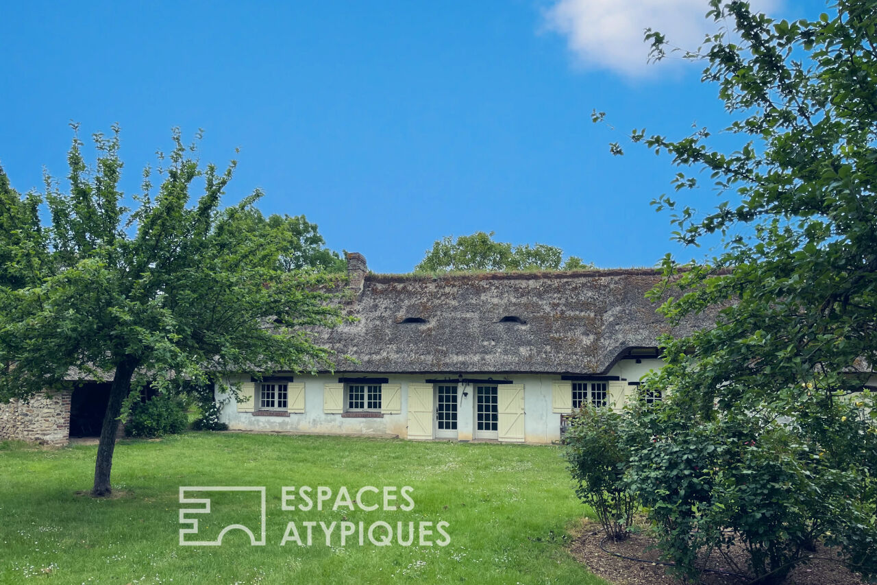 Authentique chaumière normande au calme