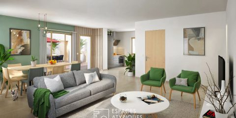 Appartement en rooftop et ses deux terrasses