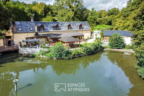 Moulin rénové avec étangs privés au coeur d&rsquo;un environnement naturel rare