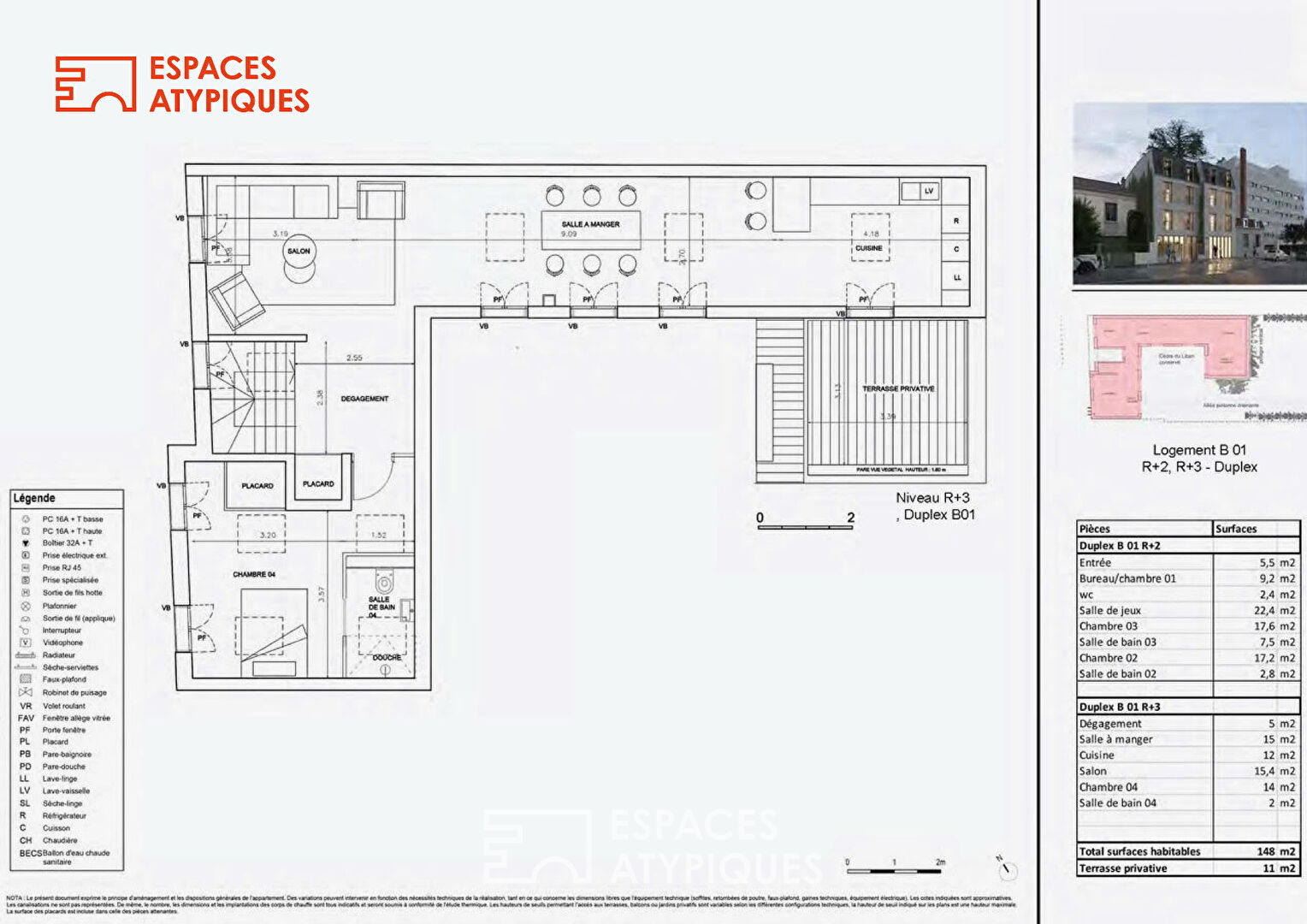 Duplex d&rsquo;exception à Vincennes
