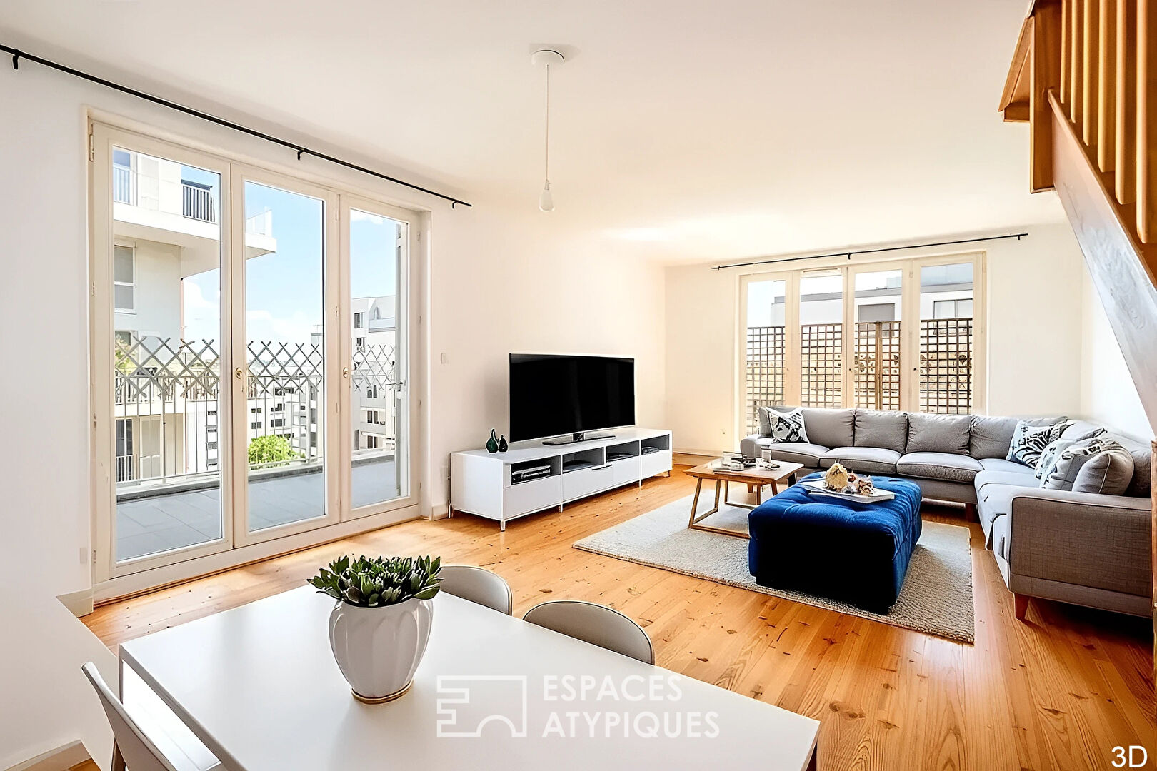 Duplex avec terrasse et vue dégagée