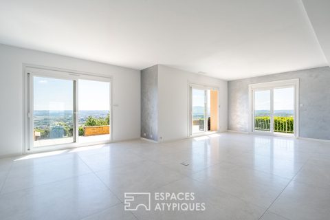 House on the heights of Anse with panoramic view