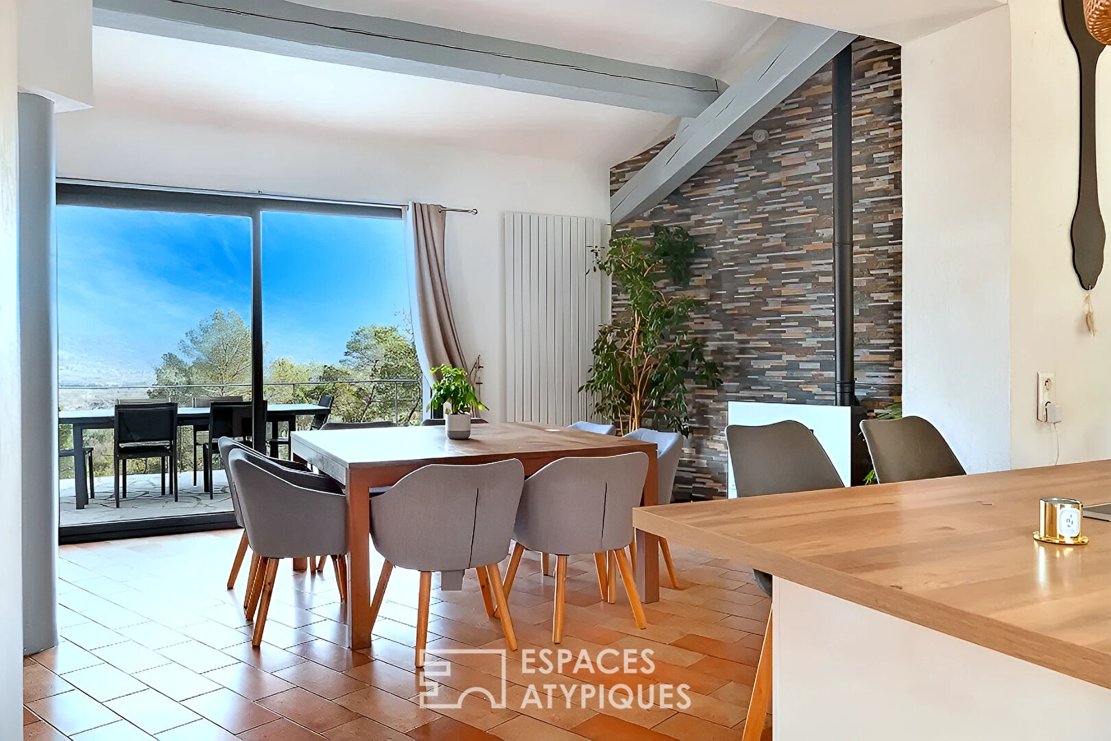 Maison d'architecte avec vue panoramique