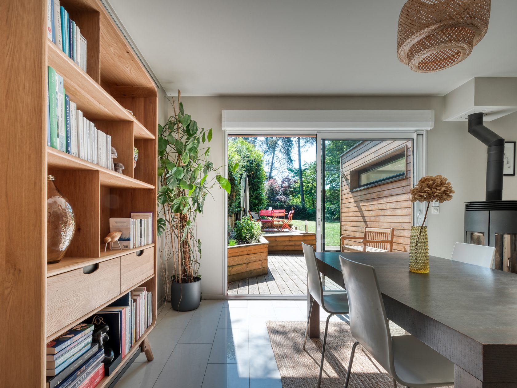Maison d’architecte ossature bois en immersion dans la nature
