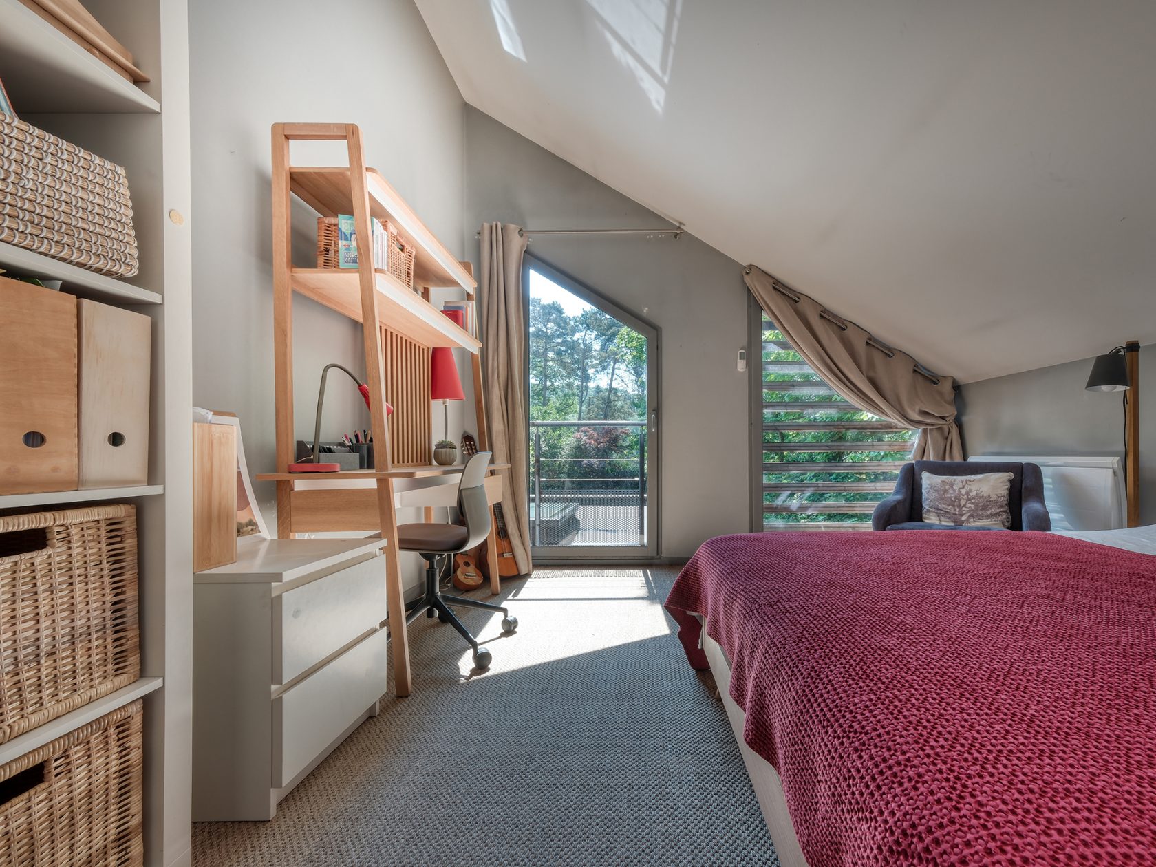 Maison d’architecte ossature bois en immersion dans la nature