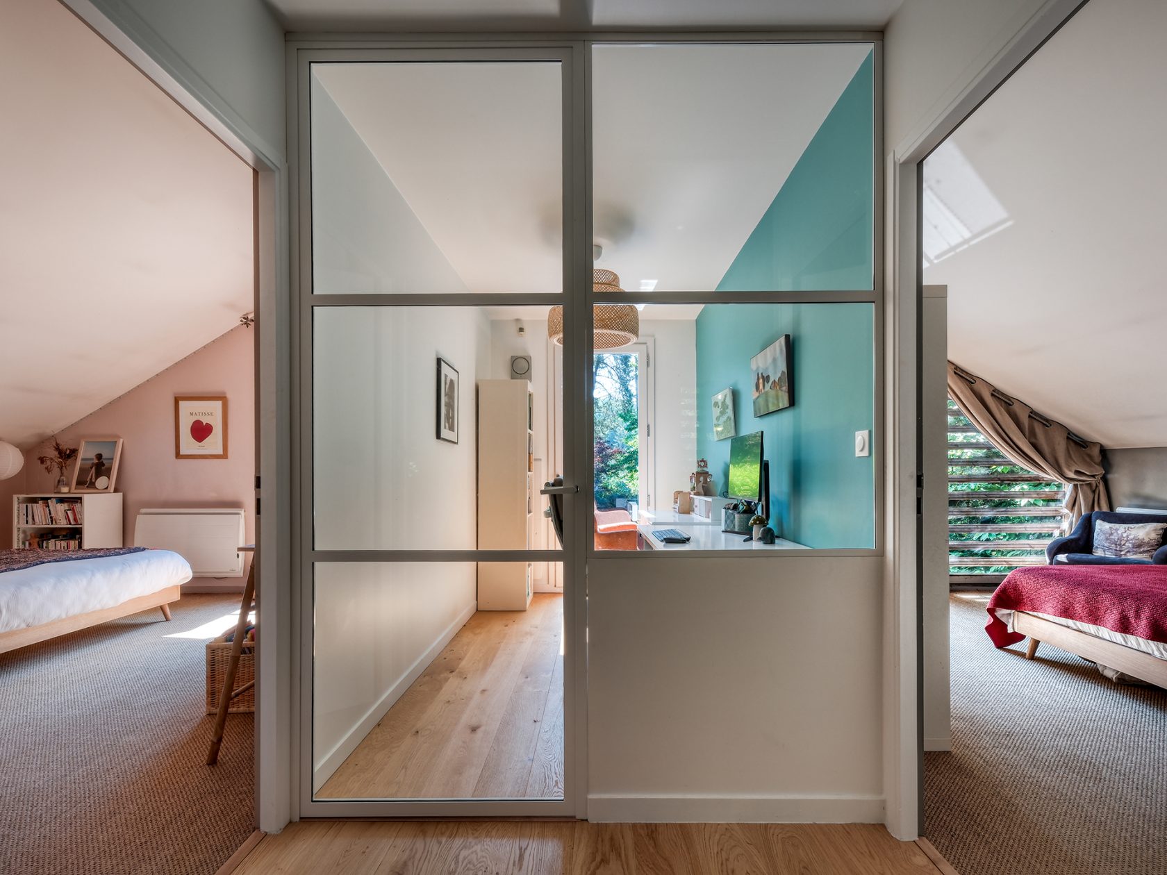 Maison d’architecte ossature bois en immersion dans la nature