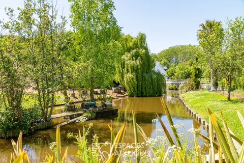 Maison familiale au coeur d’un parc arboré avec plan d’eau à Étables-sur-Mer