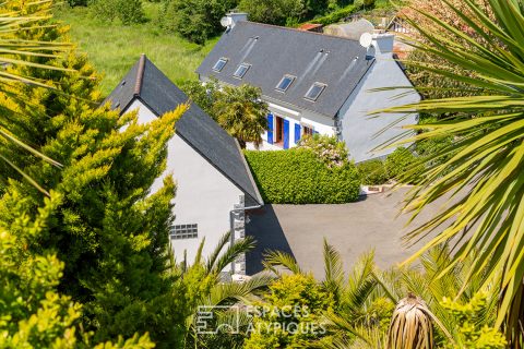 Maison familiale au coeur d’un parc arboré avec plan d’eau à Étables-sur-Mer